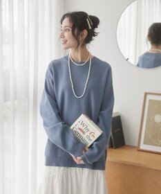 WEGO 【ユニセックス着用ITEM/MLサイズ展開】ミラノリブクルーネックプルオーバー