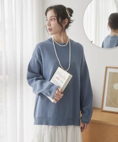 WEGO 【ユニセックス着用ITEM/MLサイズ展開】ミラノリブクルーネックプルオーバー