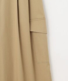 自由区 【カタログ掲載・接触冷感・UVカット・洗える】デニムライクボトムフレアワイド パンツ