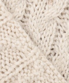 23区 【洗える】ルレックスケーブル スパンコール ラメニット