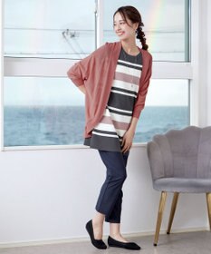 Tiaclasse L 【洗える】体型カバーも叶うドルマンニットカーディガン