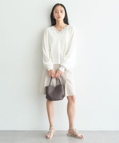 earth music&ecology 【2WAY】レーストリムシアーニットカーディガン