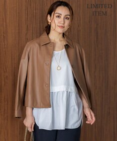 23区 L 【Lサイズ限定/好評につき新色追加】ナチュラルコットンベア タンクトップ ホワイト系