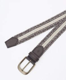 JOSEPH ABBOUD 【イタリア素材・ストレッチ・日本製】メランジメッシュストレッチバイカラー ベルト