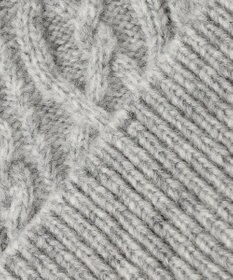 自由区 アランパターン Vネックニット