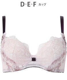 WACOAL ブラジャー 【リボンブラ 脇すっきり】 脇高設計 着やせシルエット 動いても谷間キープ Gカップまで対応 大きいサイズ レディース BXB443 /ワコール