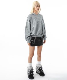 WEGO 【ユニセックス着用ITEM/MLサイズ展開】コールドダイスウィッチングプルパーカー