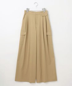 自由区 L 【カタログ掲載・接触冷感・UVカット・洗える】デニムライクボトムフレアワイド パンツ