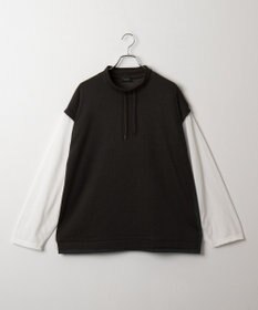 WEGO フェイクレイヤードモックネックベストT（LS）