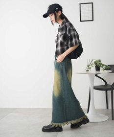 WEGO 【手洗い可/綿100％】オンブレチェックショートシャツ