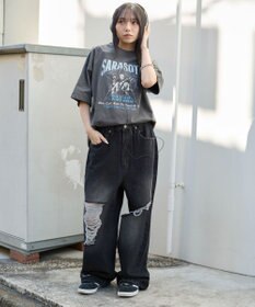 WEGO 【ユニセックス着用ITEM/SMLサイズ展開】ヴィンテージライクグラフィックT（SS）