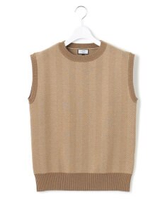 J.PRESS YORK STREET 【WOMEN】ヘリンボーンニットベスト