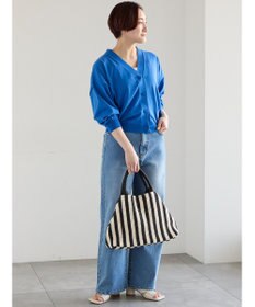 Te chichi 14G綿ポリVネックカーディガン