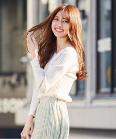 ANY SIS L 【洗える】キュウシンRIB ニット