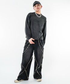 WEGO 【ユニセックス着用ITEM】コールドダイスウィッチングT（LS）