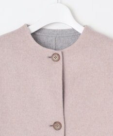 J.PRESS LADIES L 【リバーシブル】ウールナイロン リバー ショート コート