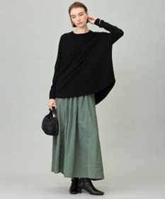 ICB L エステルメモリータフタ ピンタックスカート