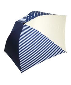 +RING レディース向け プラスリング 簡単開閉式折傘55cm NVY T1384