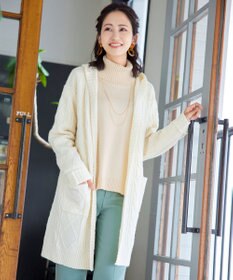 Tiaclasse 【洗える】もっちり柔らかいリブタートルプルオーバーニット