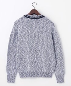 JOSEPH ABBOUD 【洗える・イタリア糸使用】コットンスラブ Vネック ニット