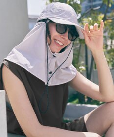 UNFILO UVカット ケープ付きキャップ