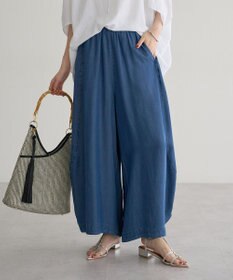 YECCA VECCA デニムコクーンドレープパンツ