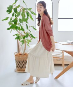 Tiaclasse L 【洗える】体型カバーも叶うドルマンニットカーディガン