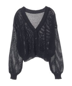 earth music&ecology メッシュカーディガン