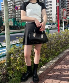 WEGO ラインストーンラグランちびT