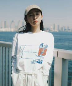 SHARE PARK LADIES 【LADIES】吸水速乾 フロントプリントTシャツ