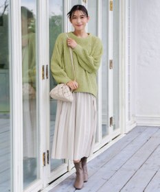 Tiaclasse 【洗える】MIXモールニットプルオーバー