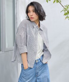 ANY コットンエアーウォッシュ5分袖シャツ