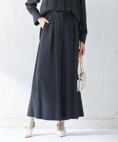 ICB 【洗える】 フィブリルツイル タックパンツ