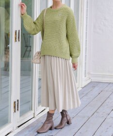 Tiaclasse 【洗える】MIXモールニットプルオーバー