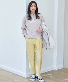 ANY 【ウエストゴム】イージーケアライトストレッチテーパードパンツ