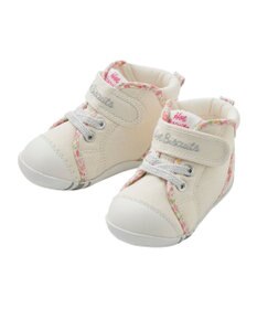 MIKI HOUSE HOT BISCUITS 【11.5-13.5cm】 小花柄 パイピング ファーストベビーシューズ