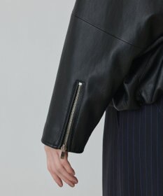 GRACE CONTINENTAL フェイクレザーライダース