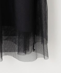 Feroux 【洗える】チュールコンビ プルオーバーニット