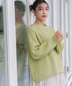 Tiaclasse 【洗える】MIXモールニットプルオーバー