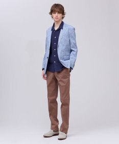 J.PRESS MEN 【ストレッチ】オックスガーメントダイ ステムテーパード パンツ