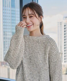 Tiaclasse 【洗える】MIXモールニットプルオーバー