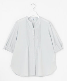 J.PRESS LADIES 【洗える】ラミーポプリン 前開き ブラウス