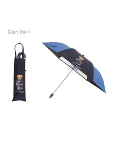 MOONBAT 【キッズ】POLO RALPH LAUREN(ポロ ラルフローレン) ポロベア 晴雨兼用 折りたたみ傘 カラーコンビ ビニール窓