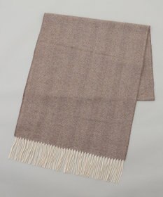 GOTAIRIKU 【カシミヤ100％】 幅広 マフラー_ヘリンボーン柄(40×180)