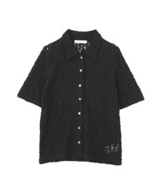 AMERICAN HOLIC 半袖襟付きレースカーディガン