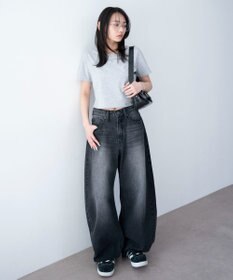 WEGO ワイドカーブデニムパンツ