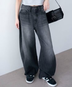 WEGO ワイドカーブデニムパンツ