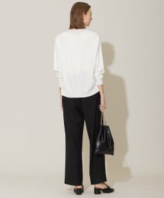 ICB L 【洗える】シルクヴィスコースハイゲージ カーディガン