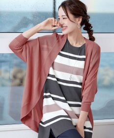 Tiaclasse L 【洗える】体型カバーも叶うドルマンニットカーディガン