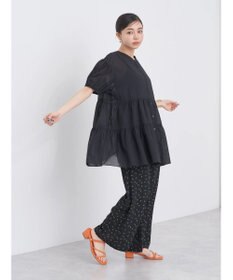 earth music&ecology 綿ローンティアードチュニック